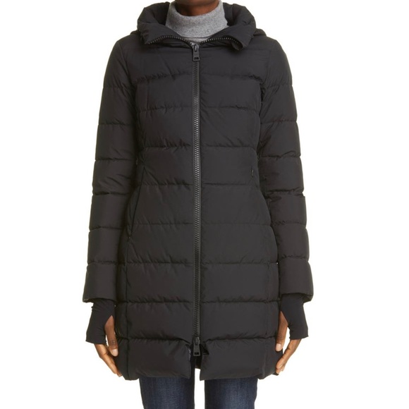🖤SOLD🖤 Herno Laminar Water Repellent Hooded Down Puffer Coat BLACK, Sz 6 US/42 - Picture 2 of 12